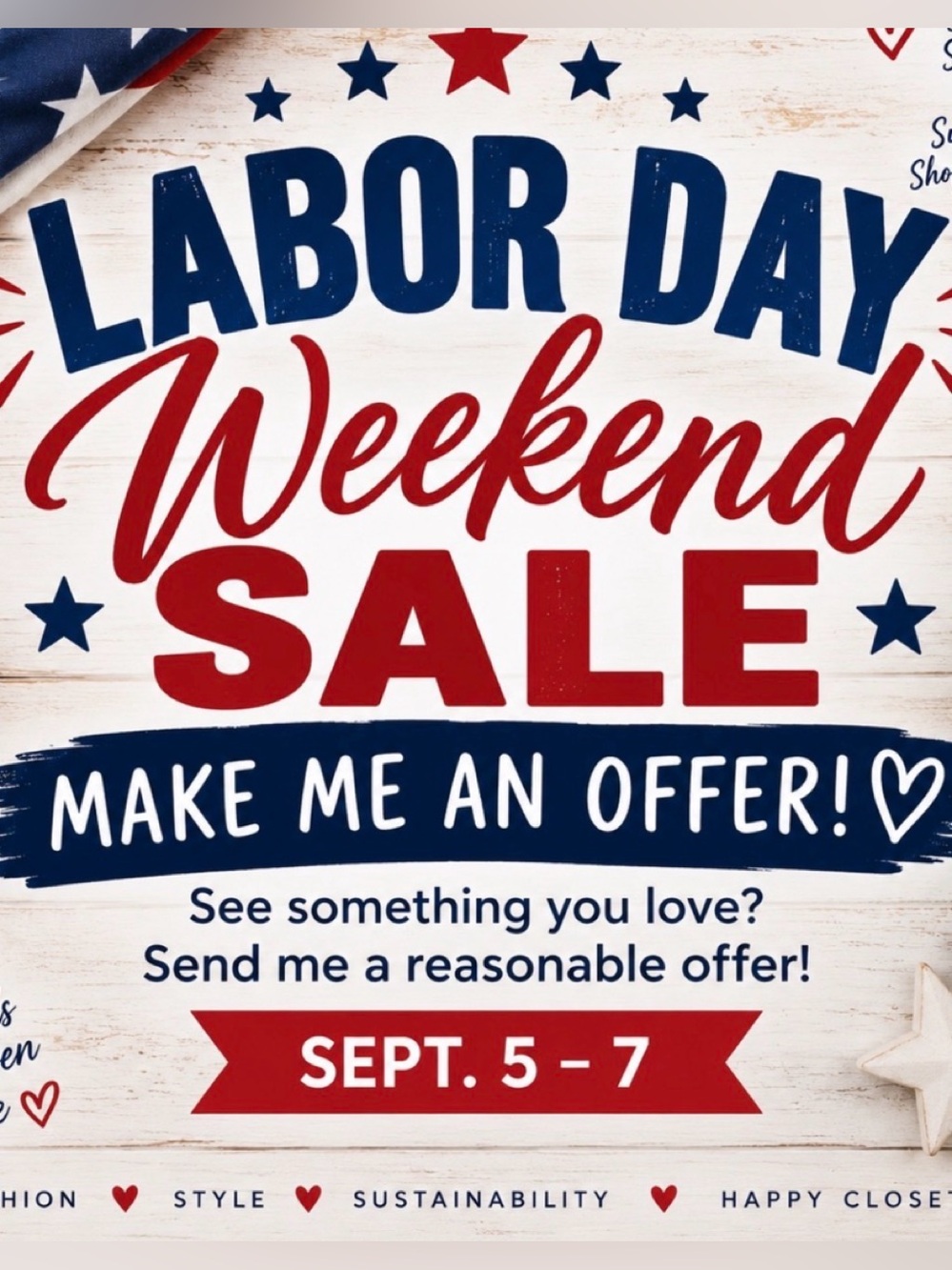 Labor Day Sale happening NOW!